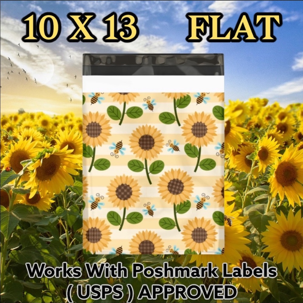 25 10X13 Hippie Flashback Bundle Poly Mailers FIRM - Picture 3 of 7